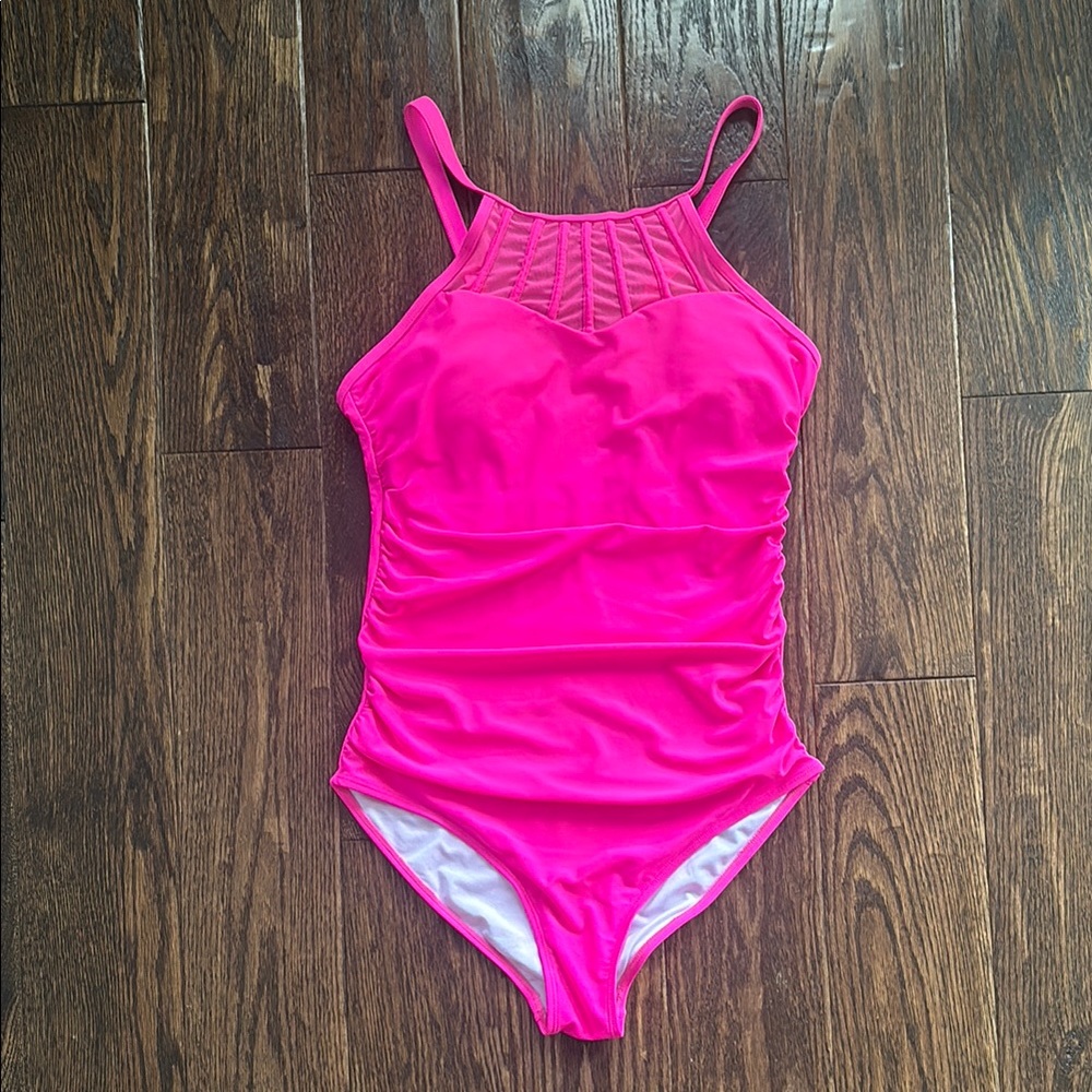 Vibrant Pink Women's One-Piece Swimsuit